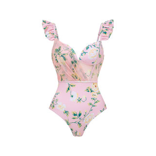 Floral bikini set (high-waisted) 6