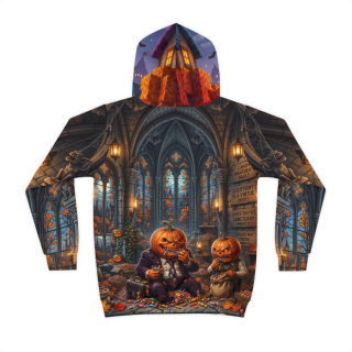 Jack-o'-Lantern Haunted Castle Kids Hoodie 3