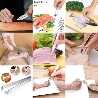 Stainless Steel Multi-Purpose Kitchen Tweezers for Poultry Prep 5