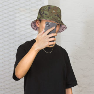 Reversible Bucket Hat "Digital Mil Camo Green/Pink" 14