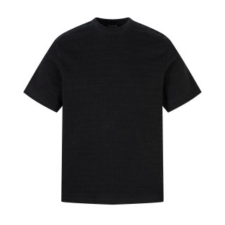 Small Collar Short Sleeve T-Shirt for Men | American Style Solid Color 2