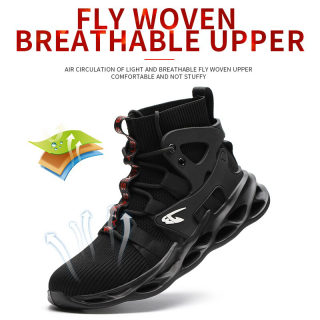 Men's Non-Slip Breathable Safety Work Shoes, up to Size 48 3