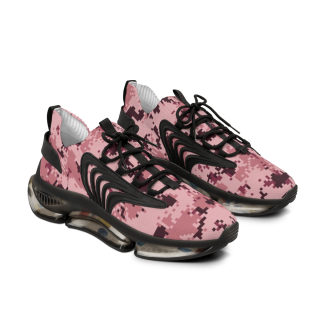 Pink Digital Camo Men's Mesh Sneakers | Athletic Running Shoes 3
