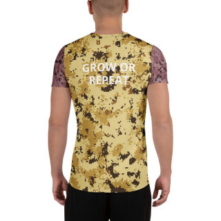 Men's athletic t-shirt "Grow Or Repeat" 2