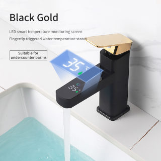 Digital Display Temperature Control Kitchen Faucet | Hot & Cold Water 3