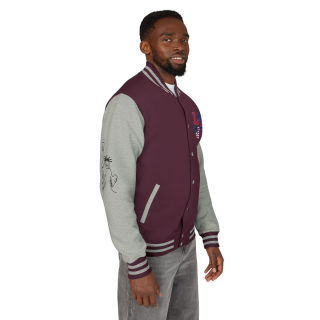 Trick or Treat Jack-o'-Lantern Letterman Jacket | Halloween Varsity Jacket 95