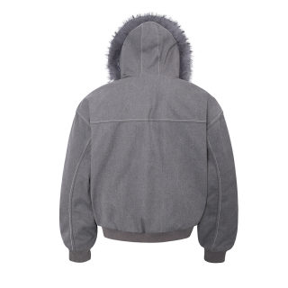 Men's Cotton Collar Padded Jacket | Fleece-Lined Streetwear 4
