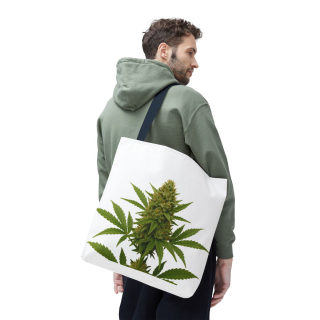 Cannabis Bud Illustration Tote | Botanical Cannabis Plant Tote 90