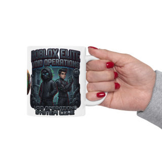 Neon Skull Pumpkin Mug | Cyberpunk Halloween Ceramic Mug 18