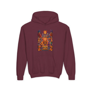 Spooky Pumpkin Patch Trick or Treat Kids Hoodie 7