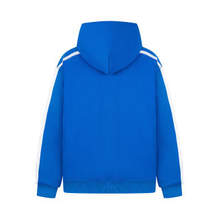 Snap Button Embroidered Webbing Hoodie | Unisex Casual Loose Fit 4