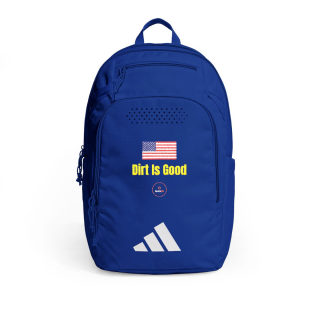 American flag 'dirt is good' embroidery backpack 3