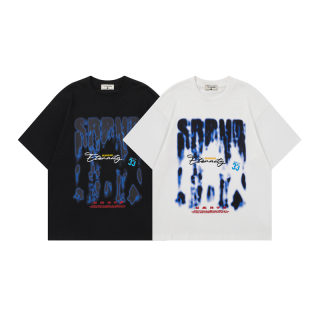 Graffiti Letter Print Short Sleeve T-Shirt 3