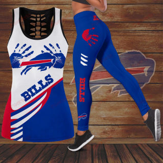 NFL Football 3D Printed Sports Set | U-Neck Tank Top + High-Waisted Pants 4