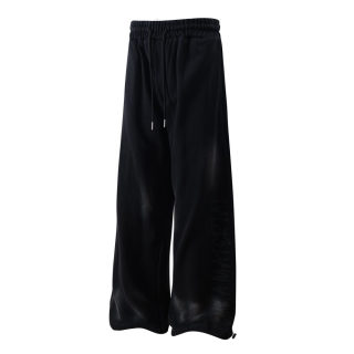 Spray Paint Distressed Wide Leg Pants 2
