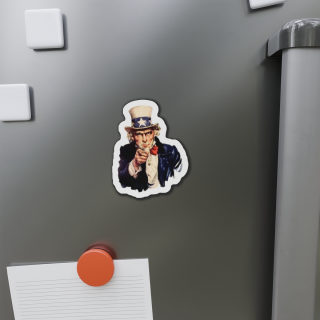 Uncle Sam Pointing Die-Cut Magnet | Patriotic Americana Refrigerator Magnet 8