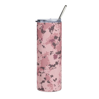 Pink Digital Camo Tumbler | Stainless Steel 20oz 2