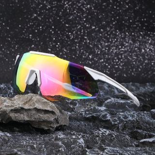 Colorful One-Piece Lens Sport Cycling Sunglasses 4