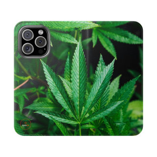 Marijuana leaf flip case 19
