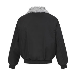 Lapel Collar Zip-Up Cotton Jacket 2