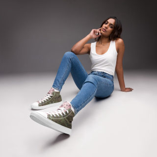 Women's high-top canvas shoes 12