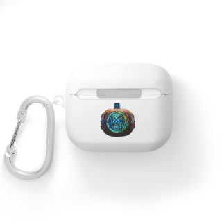 Neon Pumpkin Skull AirPods Case 12
