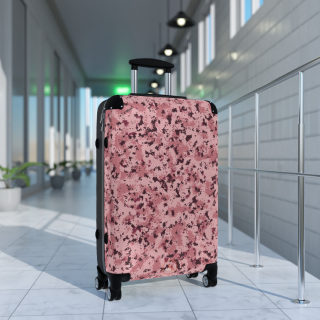 Pink Digital Camo Suitcase | Rolling Carry-On Luggage 8