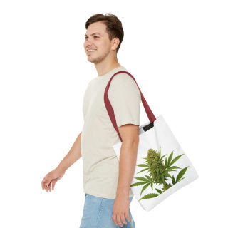 Cannabis Bud Illustration Tote | Botanical Cannabis Plant Tote 35