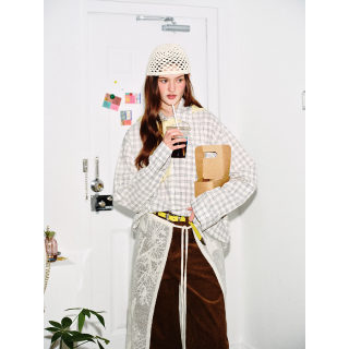 Bubble Gauze Checkered Long Sleeve Shirt 2