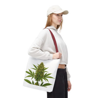 Cannabis Bud Illustration Tote | Botanical Cannabis Plant Tote 65