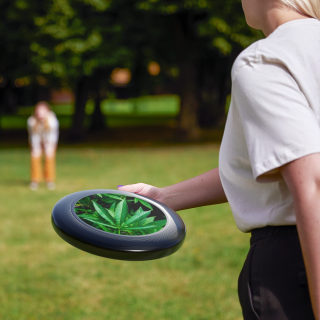 Cannabis leaf Wham-O frisbee 6