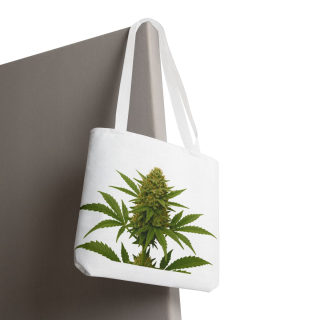 Cannabis Bud Illustration Tote | Botanical Cannabis Plant Tote 110