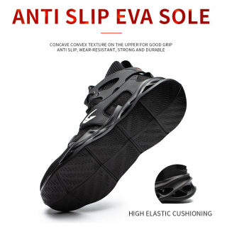 Men's Non-Slip Breathable Safety Work Shoes, up to Size 48 6