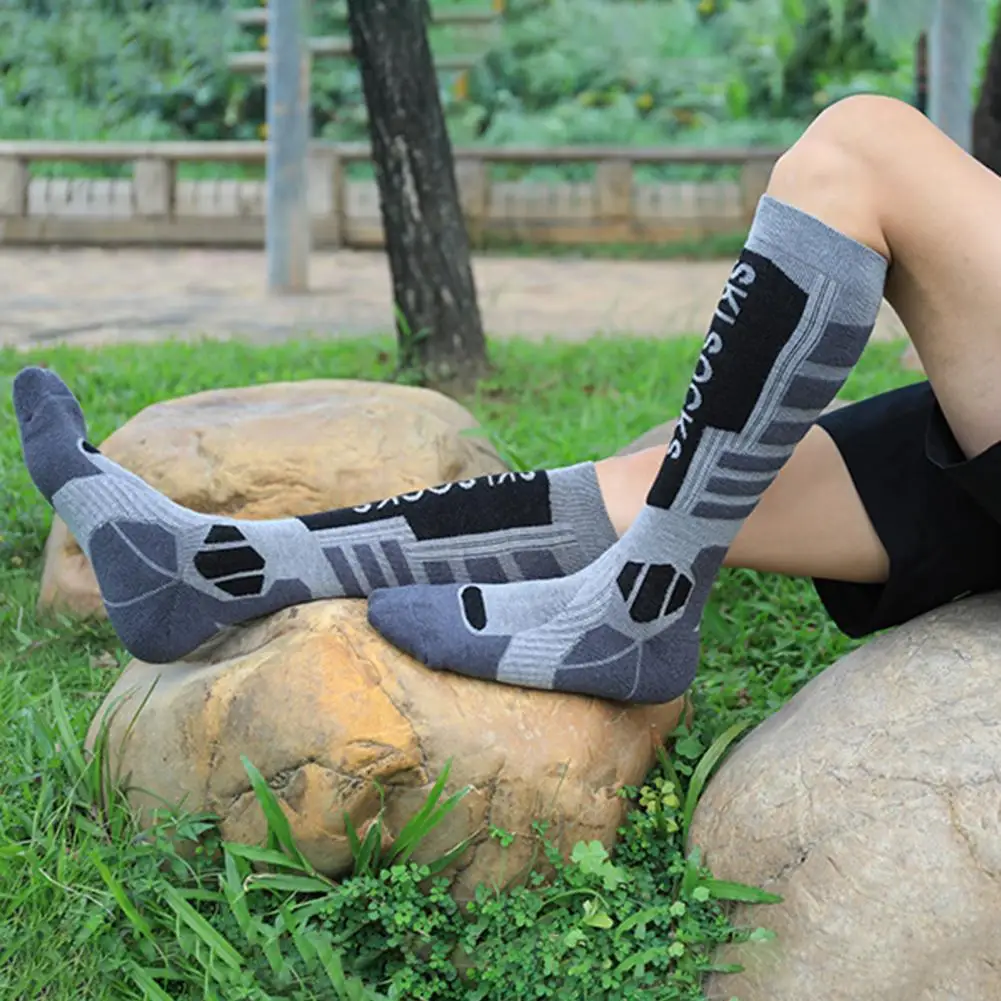 Merino Wool Ski Socks | Thick Terry Sole Outdoor Winter Hiking Socks 5