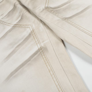 Distressed Washed Loose Denim Pants | White 4