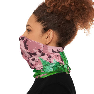 Green Cannabis Leaf Neck Gaiter 6