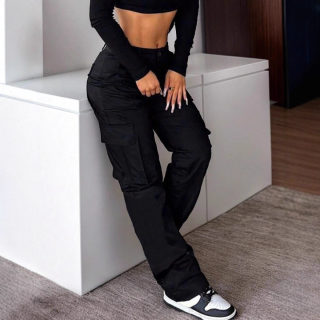 Casual Camouflage Multi-Pocket Cargo Pants for Women | Street Style 4