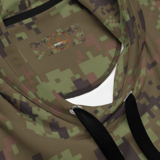 Unisex Hoodie, digital green camo 12