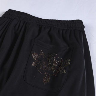 Printed Skeleton Floral Loose Pants 4