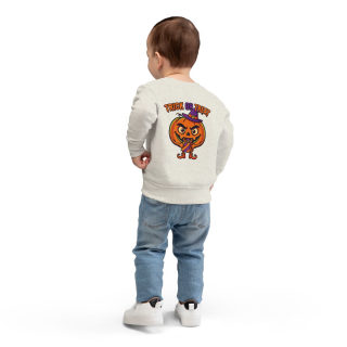 Jack-o'-Lantern Witch Pumpkin Toddler Sweatshirt 34