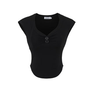 Large Collar Slim Fit Short Sleeve T-Shirt 6