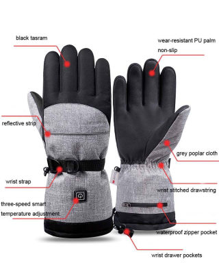 Smart Heated Touchscreen Gloves, Waterproof 5