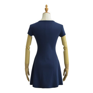 V-Neck Short Sleeve Mini Dress 3