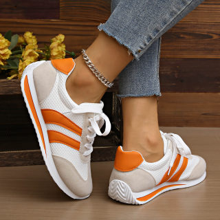 Casual Lace-Up Flat Sports Shoes | Women's 3