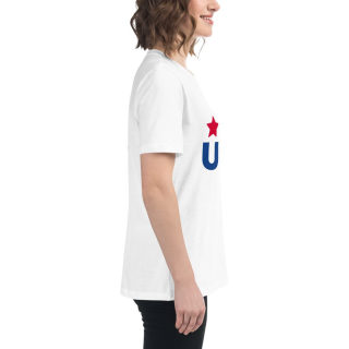 Women's Relaxed T-Shirt «USA» 13