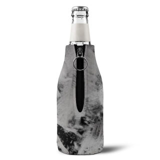Ice Crystal Texture Zip-Up Bottle Cooler Sleeve | Neoprene Zipper Can Koozie 4