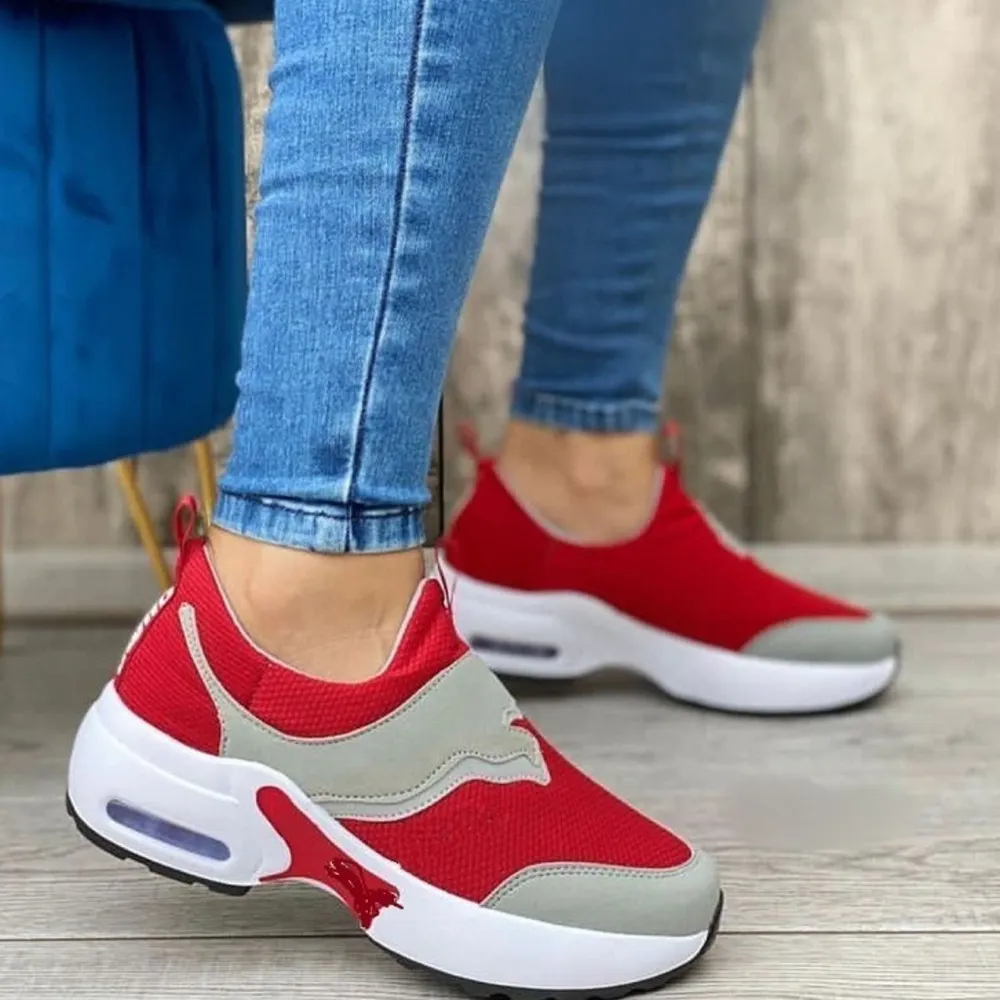 Women's Round-Toe Slip-On Mesh Athletic Shoes 2