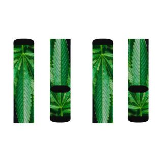 Cannabis leaf socks 6