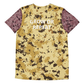 Men's athletic t-shirt "Grow Or Repeat" 4
