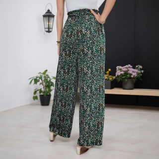 Women's Floral Bow-Tie High-Waisted Pants 2